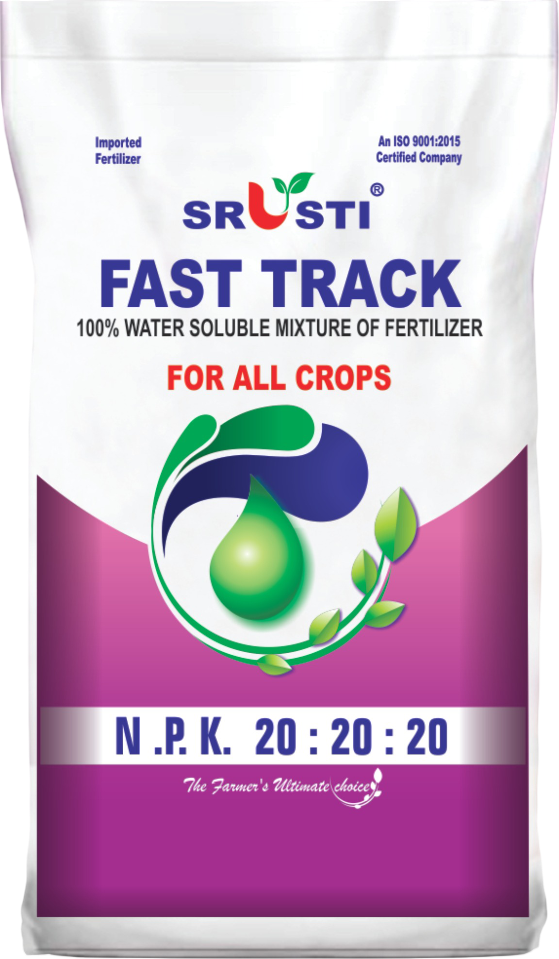Farmroot Fast Track NPK (20-20-20) – Balanced Water-Soluble Fertilizer for All Crops