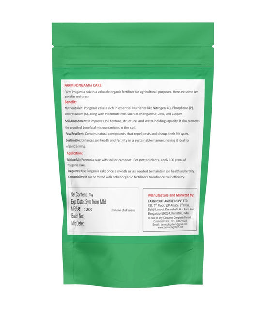 Farmroot Pongamia Cake – Natural Organic Fertilizer & Soil Pest Repellent