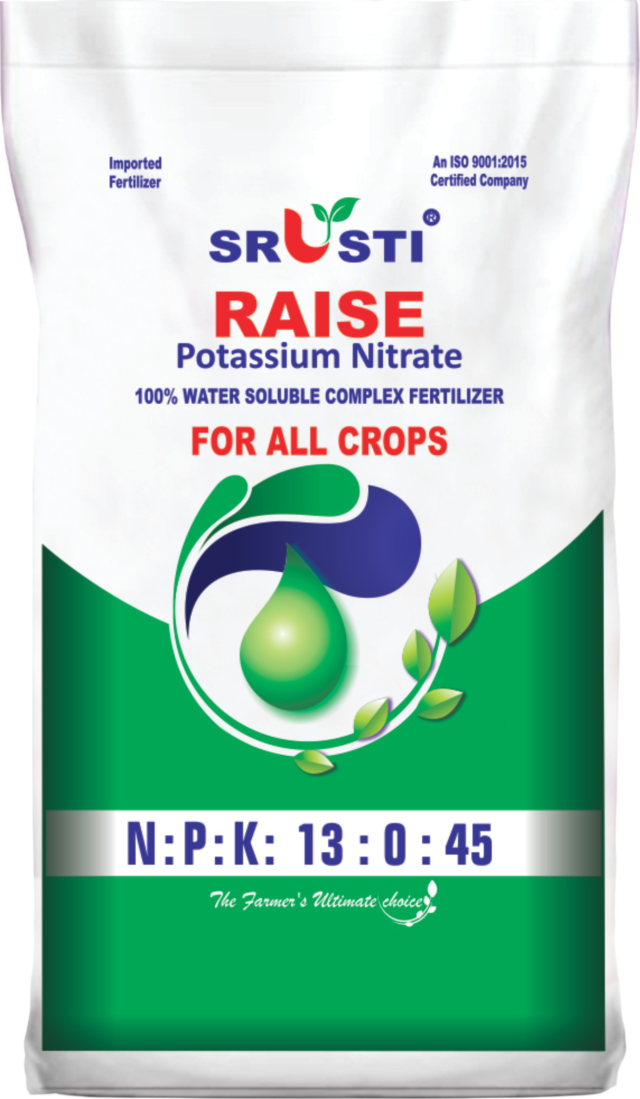 Farmroot NPK Raise (13-00-45) – Potassium Nitrate Fertilizer for Fruit Development & Crop Quality
